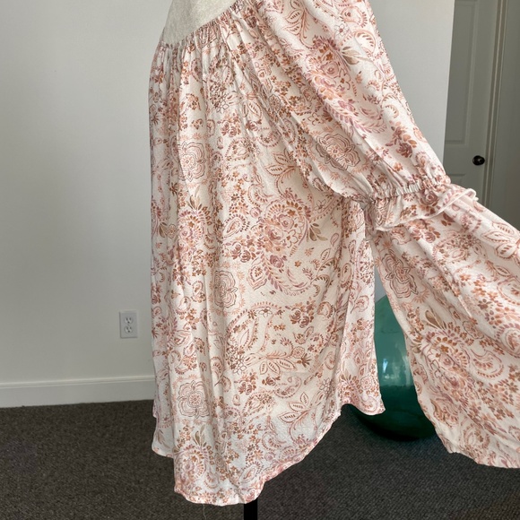 *SOLD* Floral boho peasant top - Size L - Picture 6 of 9